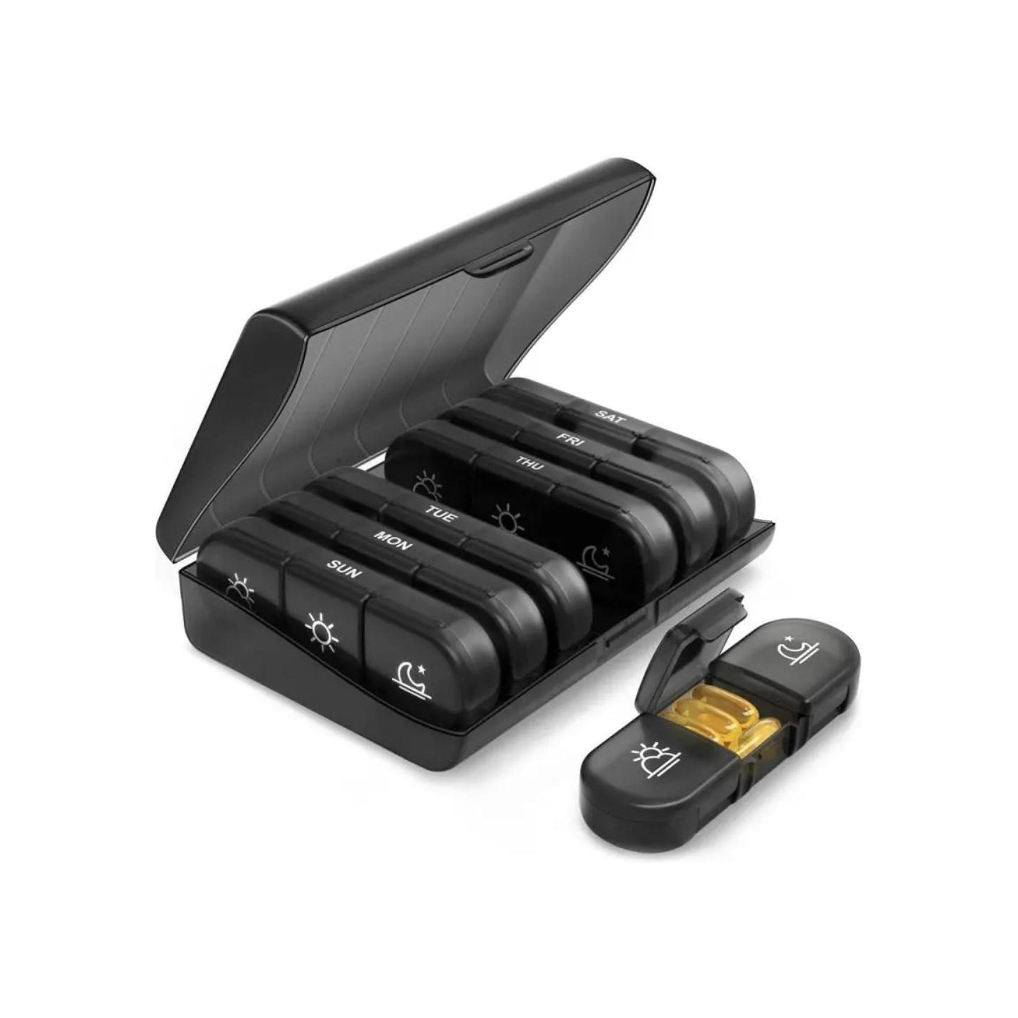 Medisindispenser med avtakbare rom veldig unik