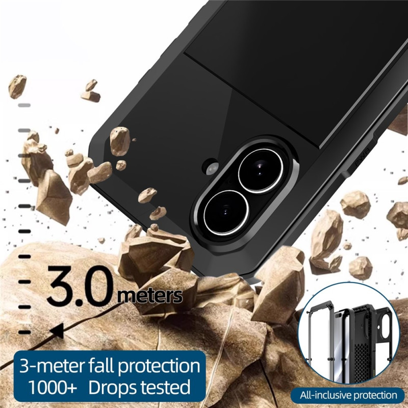 Heavy Duty Robust -hybridikotelo Shell + karkaistu lasi iPhone 17:lle