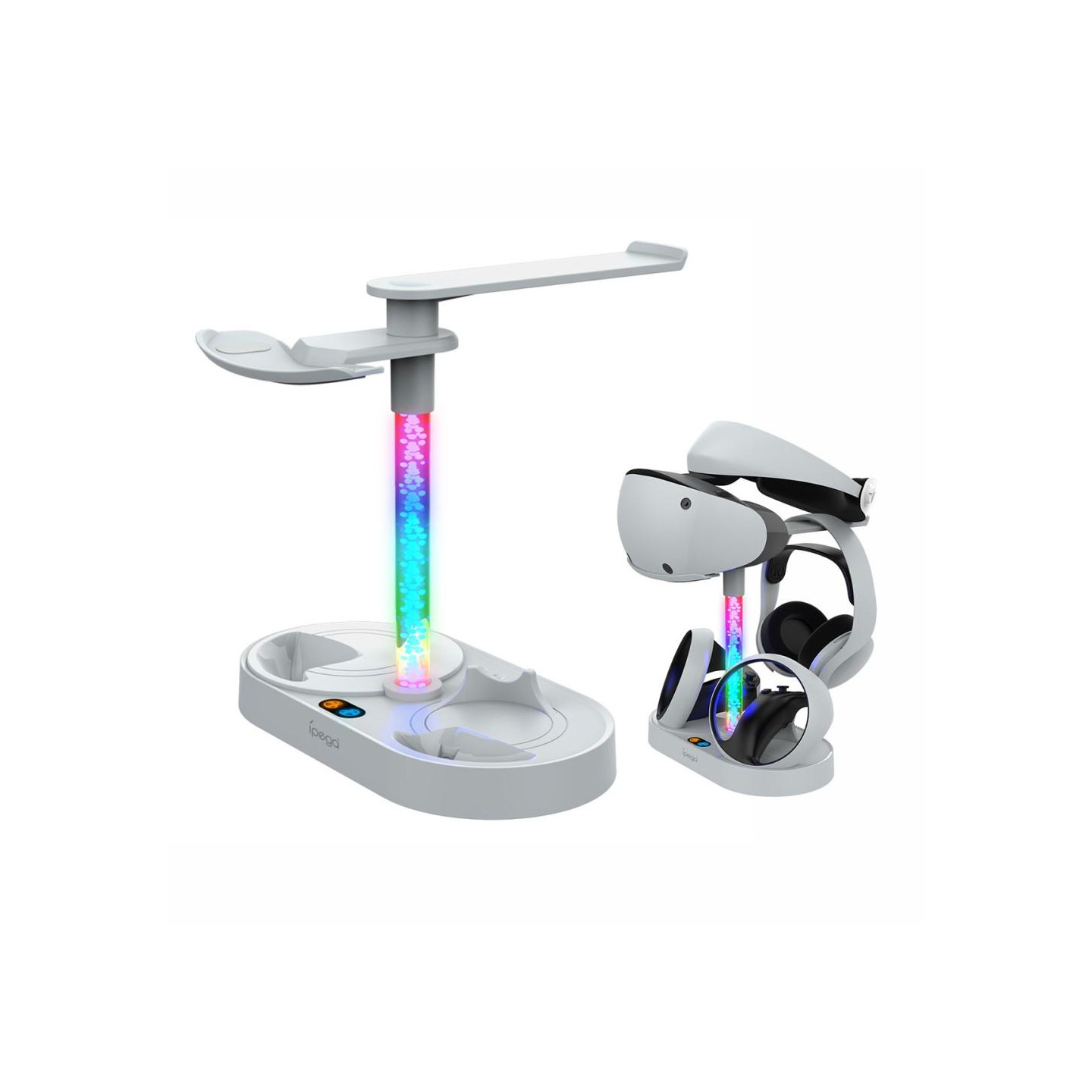 Oplader til PS5 VR Headset Opladningsskærmstativ Dual Controller Station