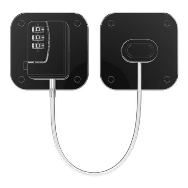 Kylskåp Fönster Barn Säkerhet Lösenord Lås Lådor Skåp Dörr Svart Fyrkantigt