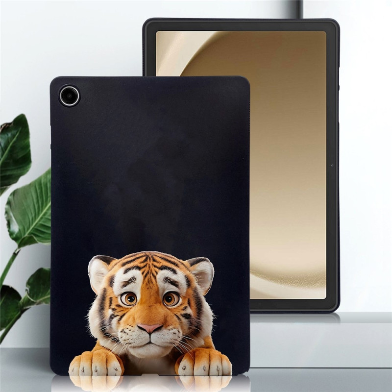 För Samsung Galaxy Tab A11+ Fodral Mönstertryck Slim TPU Skyddande skal Tiger