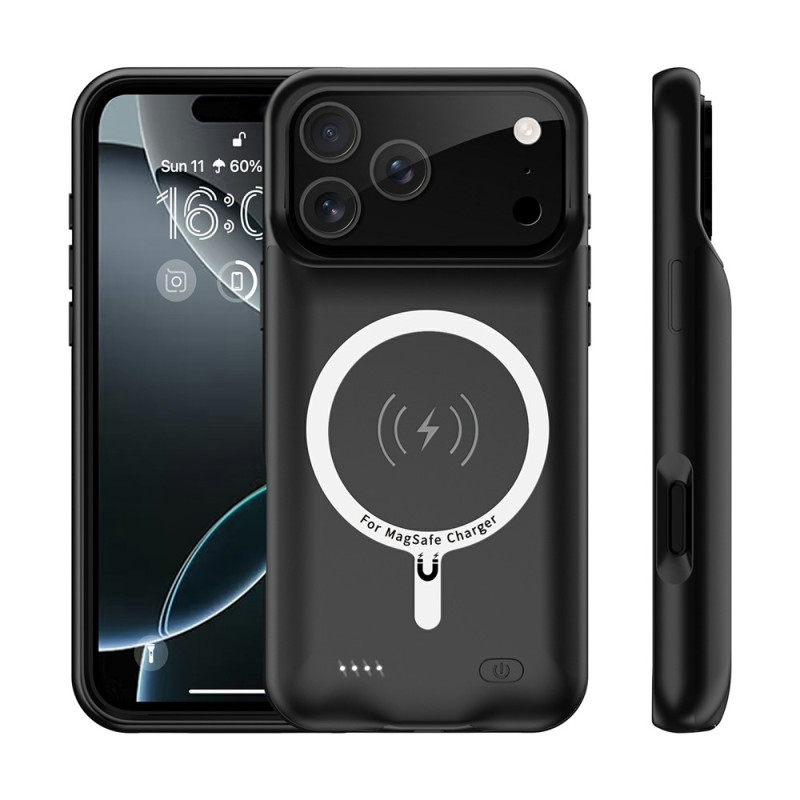 iPhone 17 Pro Max 6000mAh ladattavalle akkukuoren latauskotelolle Powerbank