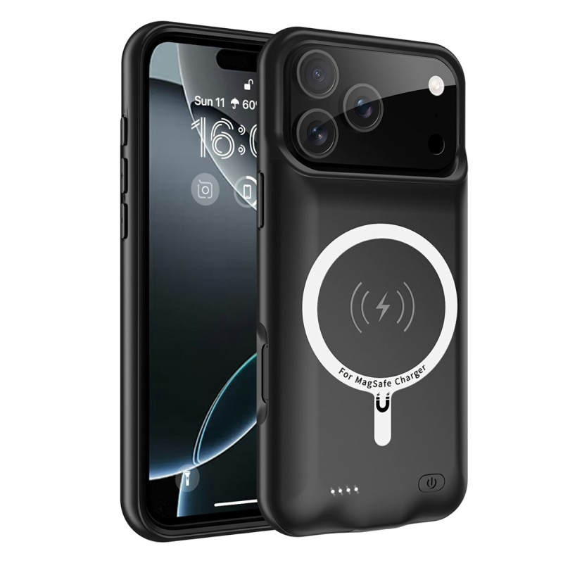 För iPhone 17 Pro Max 6000mAh Uppladdningsbart Batteri Skal Laddningsfodral Powerbank
