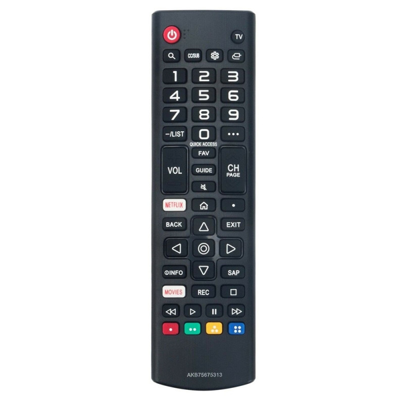 TV fjernkontroll Erstatning for AKB75675313 For LG TV