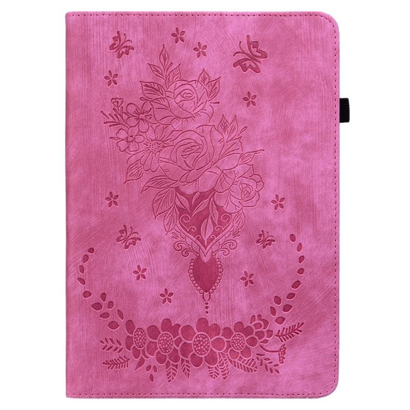 For Samsung Galaxy Tab A11 Case Cover Rose Flower Imprint - Rose