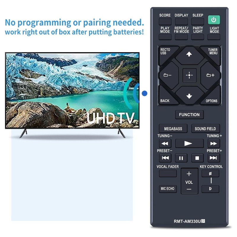 Fjernkontroll utskiftning for RMT-AM330U for Sony Home Audio System