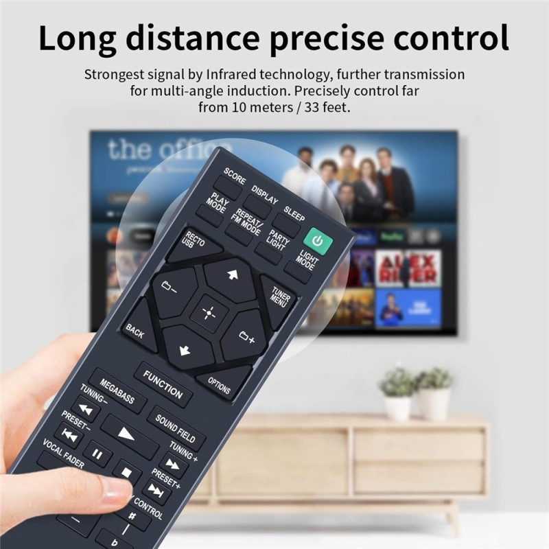 Kaukosäätimen vaihto Sonyn RMT-AM330U-kotiäänentoistojärjestelmään