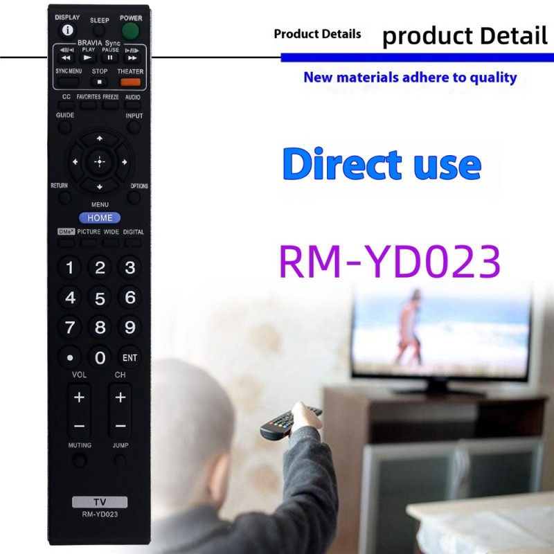 Fjärrkontroll Ersättning för RM-YD023 För Sony TV