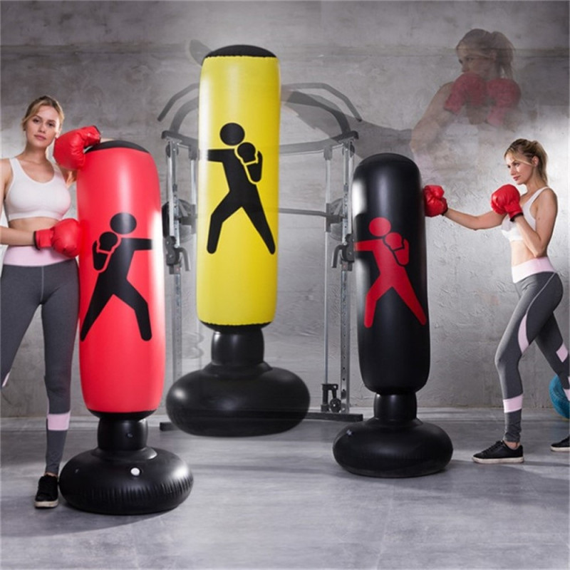 Pillar Boxing Standing 160cm Inflatable Punching Bag Punching Bag Fitness Training