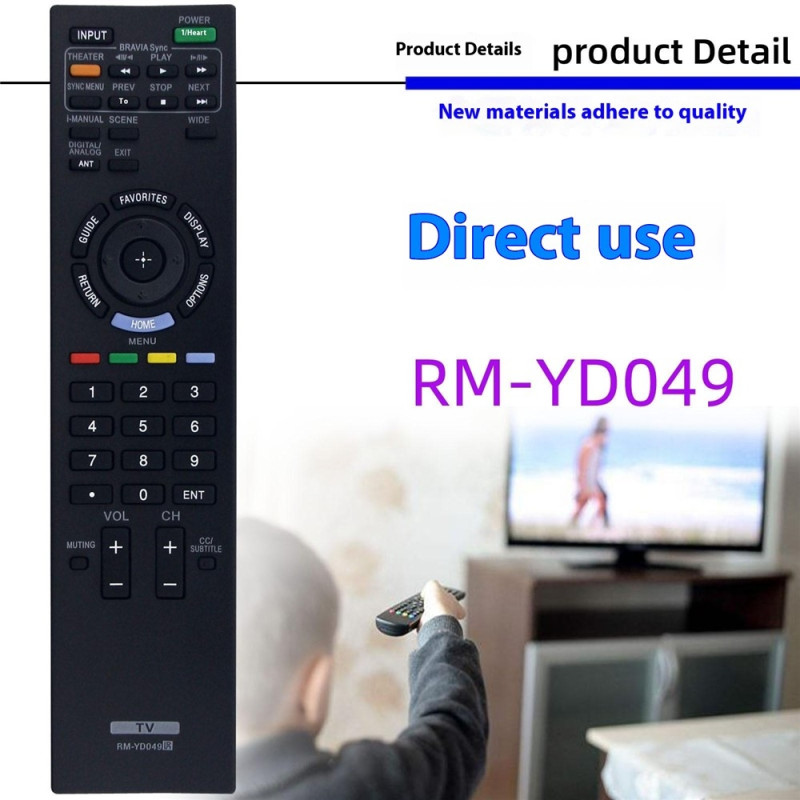 Fjernkontrollerstatning for RM-YD049 For Sony TV