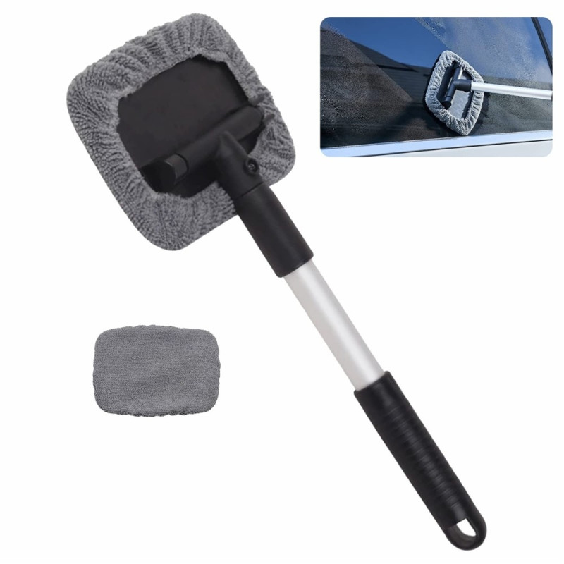 32.5-46.5 cm window cleaner handle microfiber cloth cleaning car window cleaner