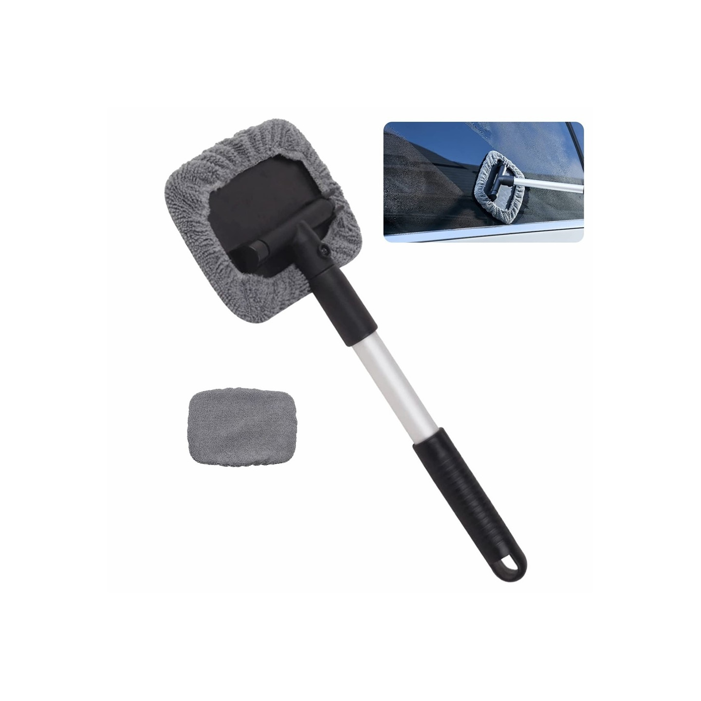 32.5-46.5 cm window cleaner handle microfiber cloth cleaning car window cleaner