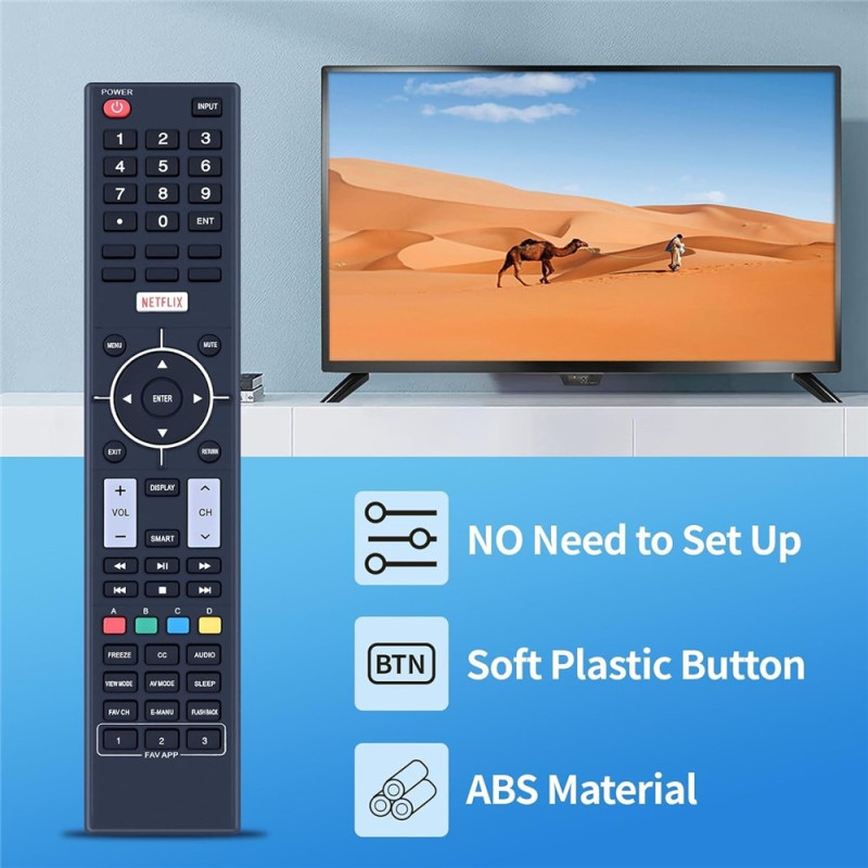 TV-fjernkontroll erstatning for 845-052-31B01 for Sharp TV