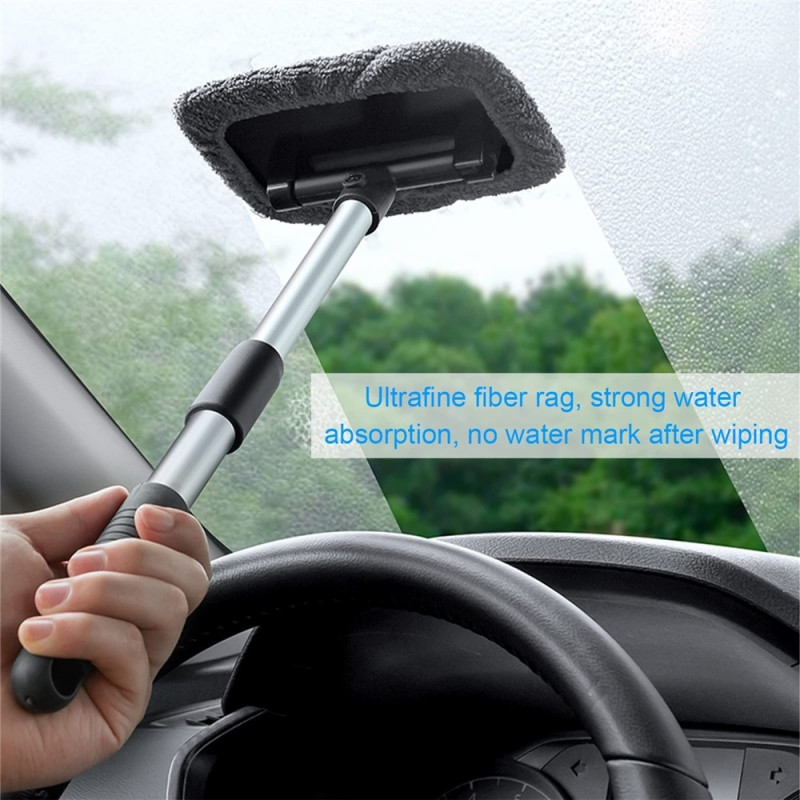 32.5-46.5 cm window cleaner handle microfiber cloth cleaning car window cleaner