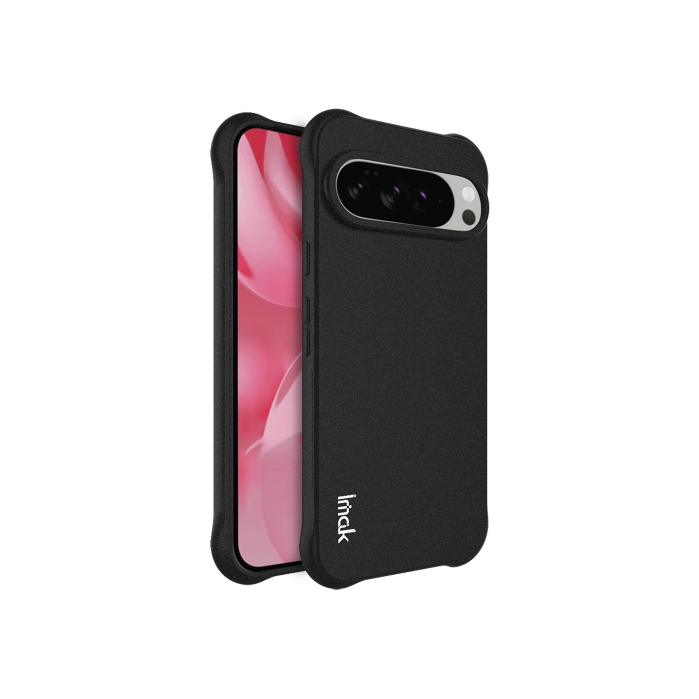 IMAK Google Pixel 10 / 10 Pro -puhelimen suojakuori TPU Airbag-iskunkestävä suojaus Matte Black