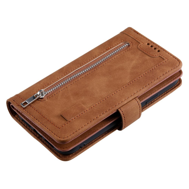 Til Samsung Galaxy A17 5G Etui med Lynlåslomme og 9 Kortlommer