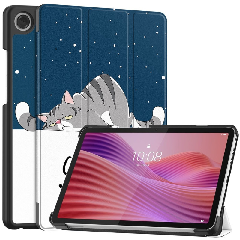 For Lenovo Tab One Trifold Stand Cover - Cat