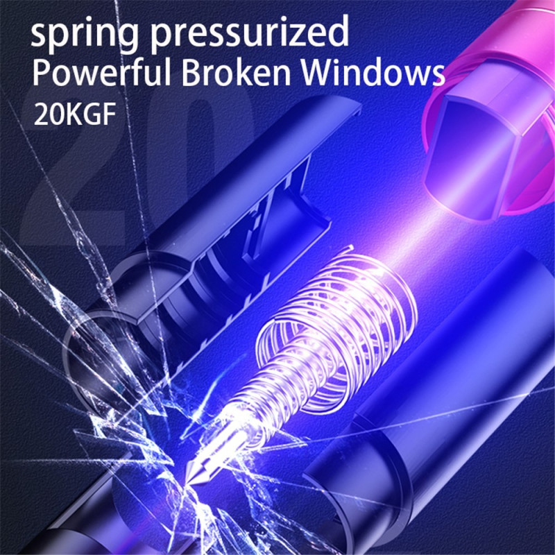 For car 2-in-1 safety hammer + seat belt cutter escape hammer