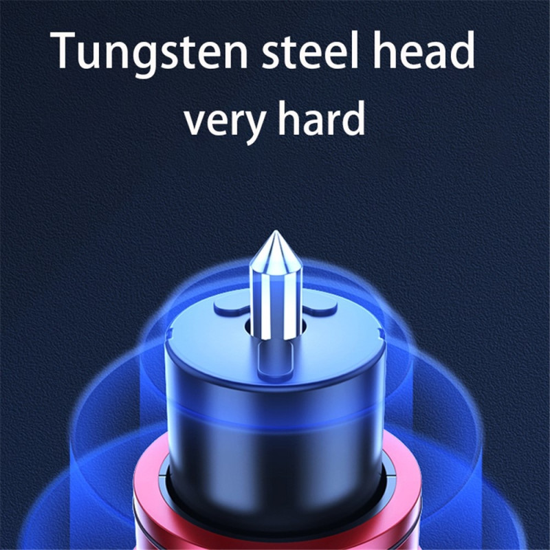 For bil 2-i-1 sikkerhetshammer + sikkerhetsbeltekutter rømningshammer