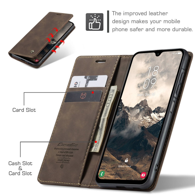 CASEME Plånboksfodral Samsung Galaxy A17 5G - Coffee