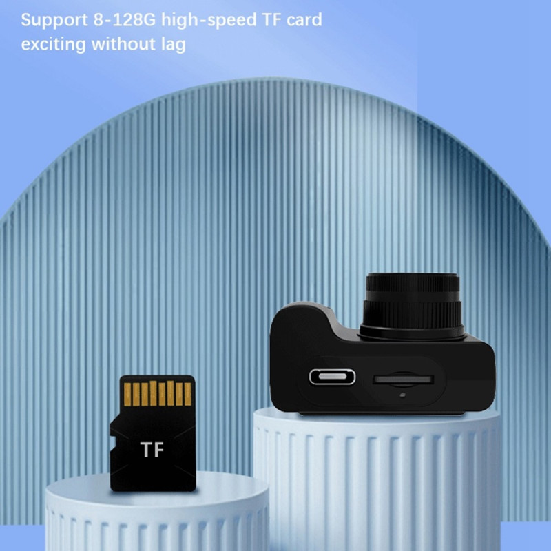 D7 0,96-" mini digitalkamera inbyggda filter Foto Video Inspelning + 32GB kort