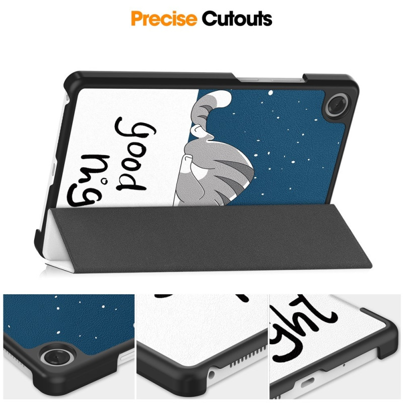 For Lenovo Tab One Trifold Stand Cover - Cat