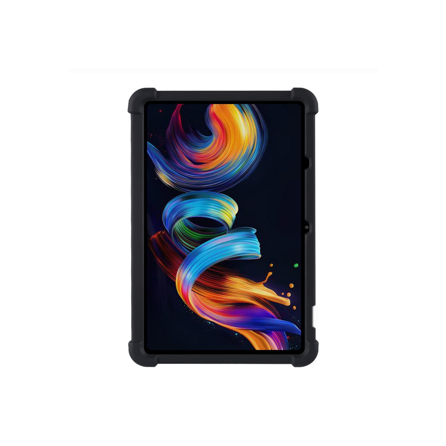 For TCL NxtPaper 11 Plus Soft Silicone Protective Tablet Case Cover - Black