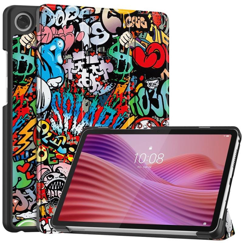 Lenovo Tab One kolminkertainen jalustan kansi - Graffiti