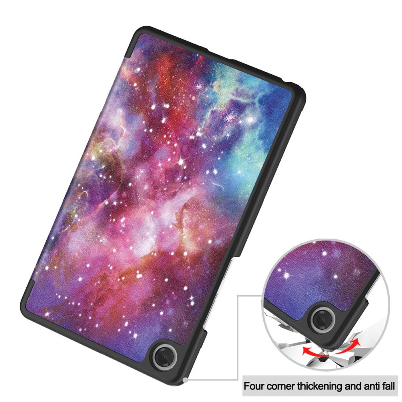 For Lenovo Tab One Trifold Stand Cover - Galaxy