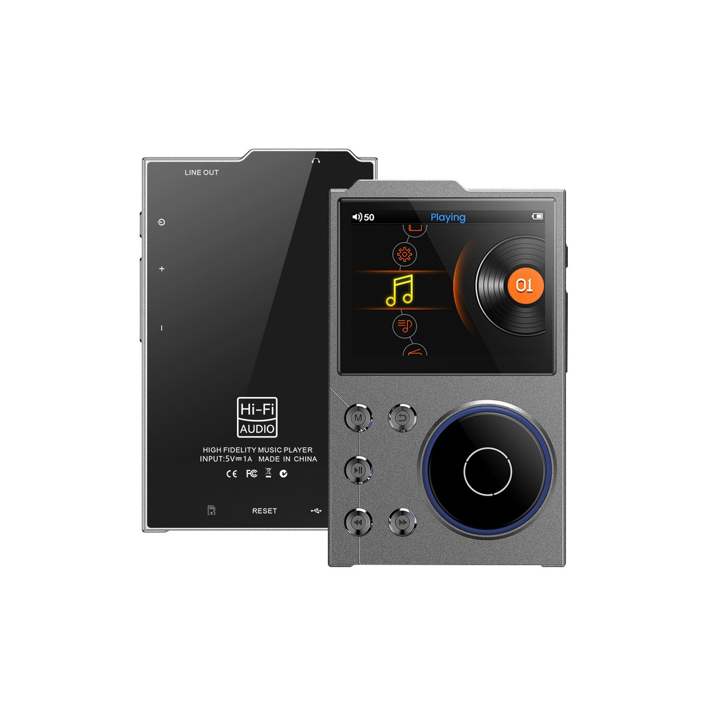 T10 2,4" Skärm HiFi Musikspelare Röstinspelare Bluetooth FM-radio 16GB Lagring