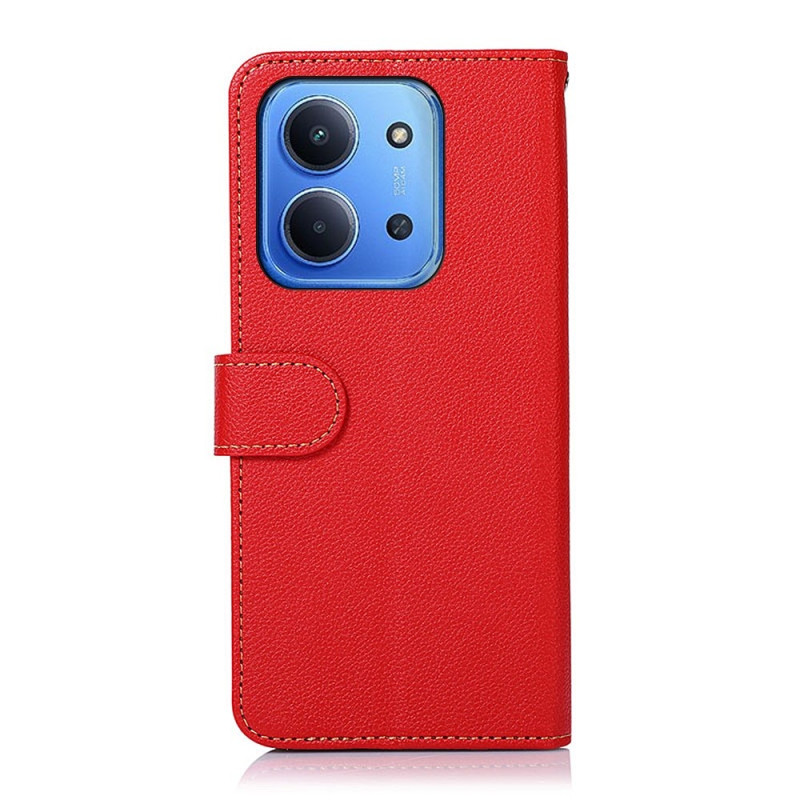 KHAZNEH Plånboksfodral till Xiaomi Redmi 15C - Röd/Svart