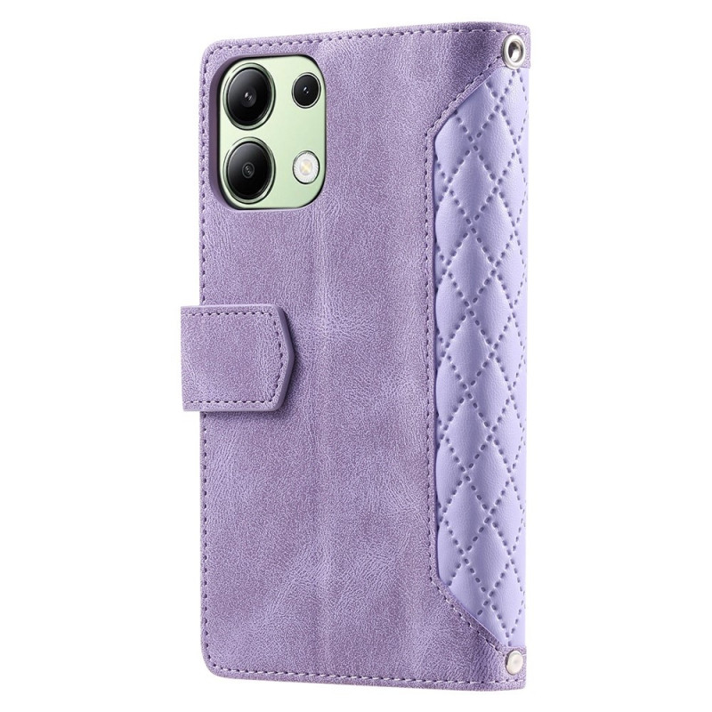 Til Xiaomi Redmi 15C Zipper Wallet Case Rhombus Telefoncover