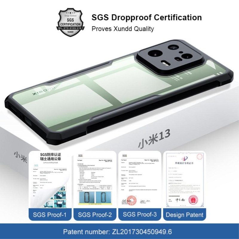 XUNDD TPU Hybrid Dekselveske til Xiaomi 13 Pro - Svart