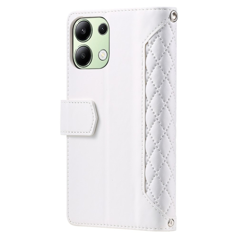 Xiaomi Redmi 15C Zipper Wallet Case Rhombus Stitching Line Puhelinsuojus