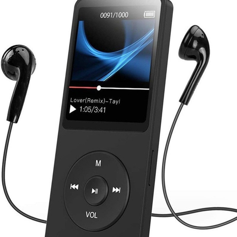 T1 1,8" skærm MP4 musikafspiller Bluetooth E-bog FM-radio (inkl. 64 GB hukommelseskort)