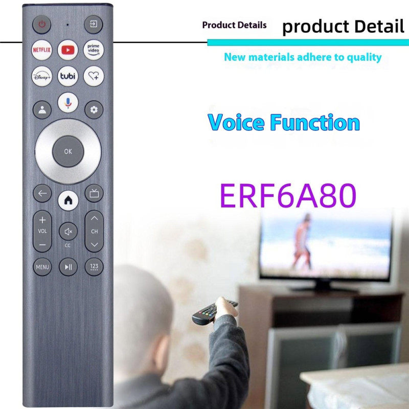 Fjärrkontroll Ersättning ERF6A80 För Hisense TV med röstfunktion