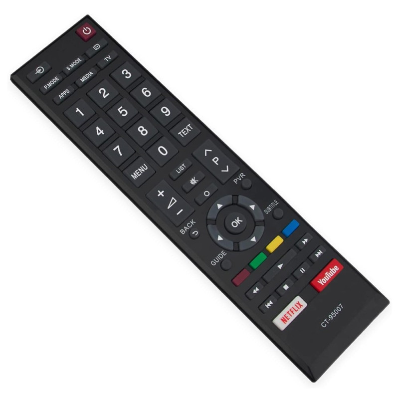 Udskiftning af fjernbetjening til CT-95007 til Toshiba TV