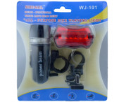 Vattentäta LED cykellampor fram och bak