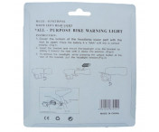 Vattentäta LED cykellampor fram och bak