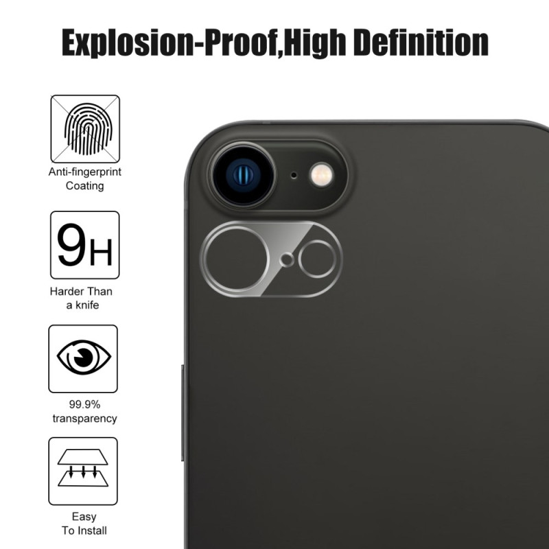 Til iPhone 16e Kameralinse Beskytter Arc Edge Klar Hærdet Glas Film