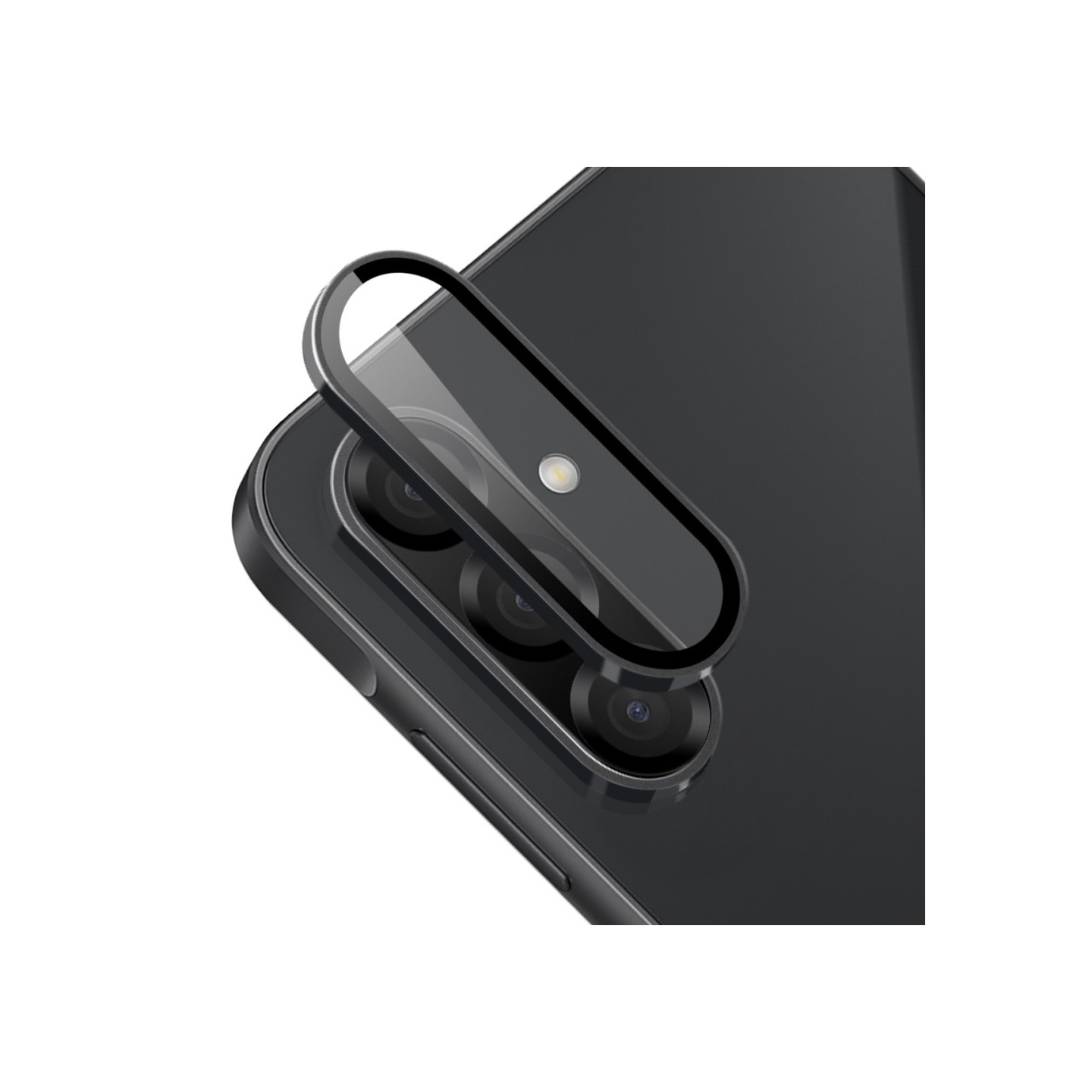 For Samsung Galaxy A26 5G Camera Lens Protector ENKAY Metal Ring Lens Film - Black