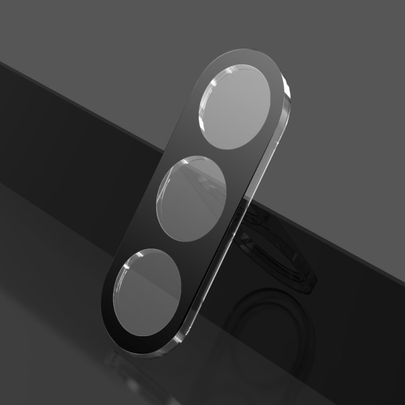 Til Samsung Galaxy S25 ENKAY Kameralinsebeskytter Integrert Herdet Glass Linsefilm - Svart