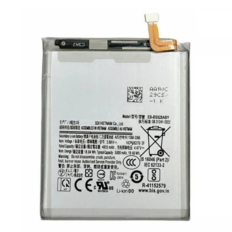 Batteri För Samsung Galaxy S24 Ultra 3.88V 4855mAh Li-Polymer EB-BS928ABY