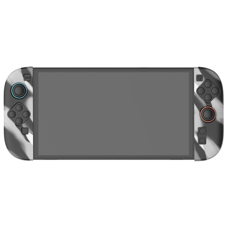 1 pari yhteensopivaa Nintendo Switch 2 -koteloa, jossa 4 suojusta, Musta-harmaa