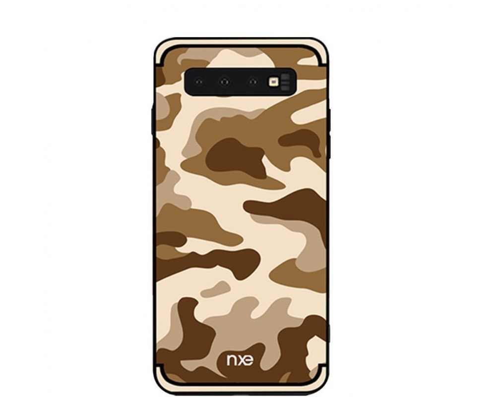 NXE Samsung Galaxy S10 TPU-Skal - Kamouflage - Khaki