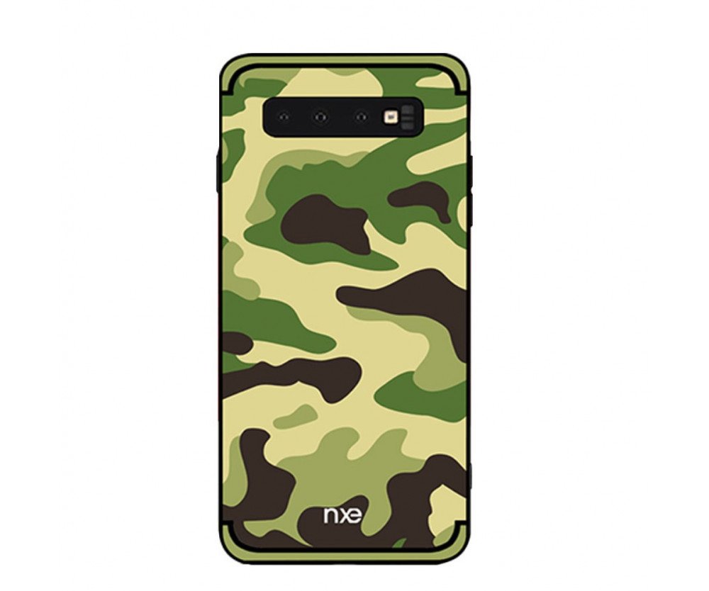 NXE Samsung Galaxy S10e TPU-Skal - Kamouflage - LjusGrön