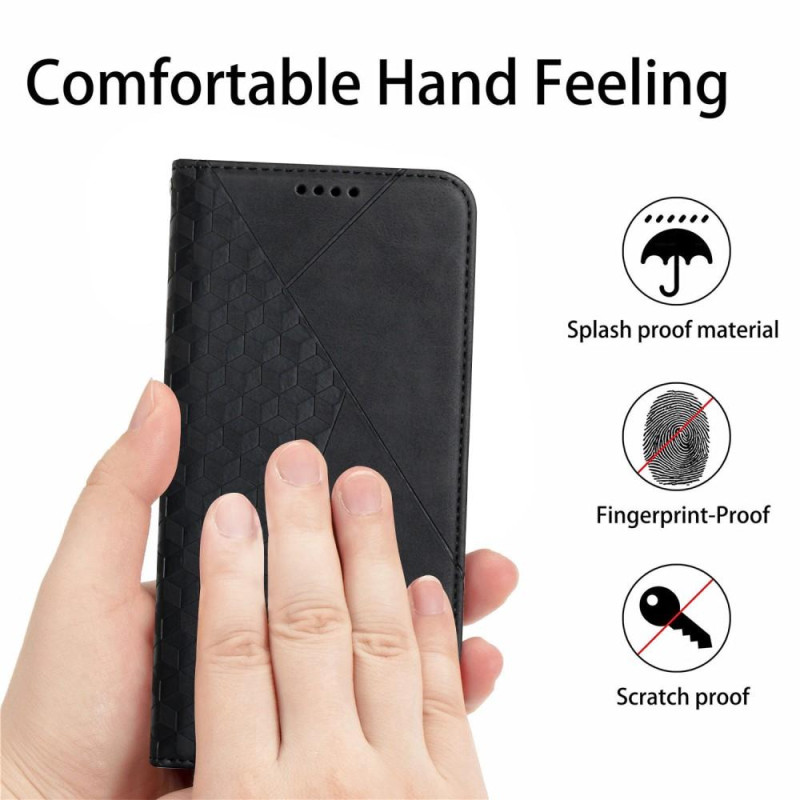 Xiaomi 13 Wallet Cover Phone Case with Strap - Black