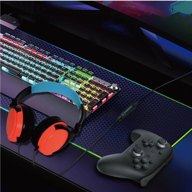 PS5 Nintendo Switch OLED XBOX PC -pelikuulokkeille, langallisille kuulokkeille ja mikrofonille