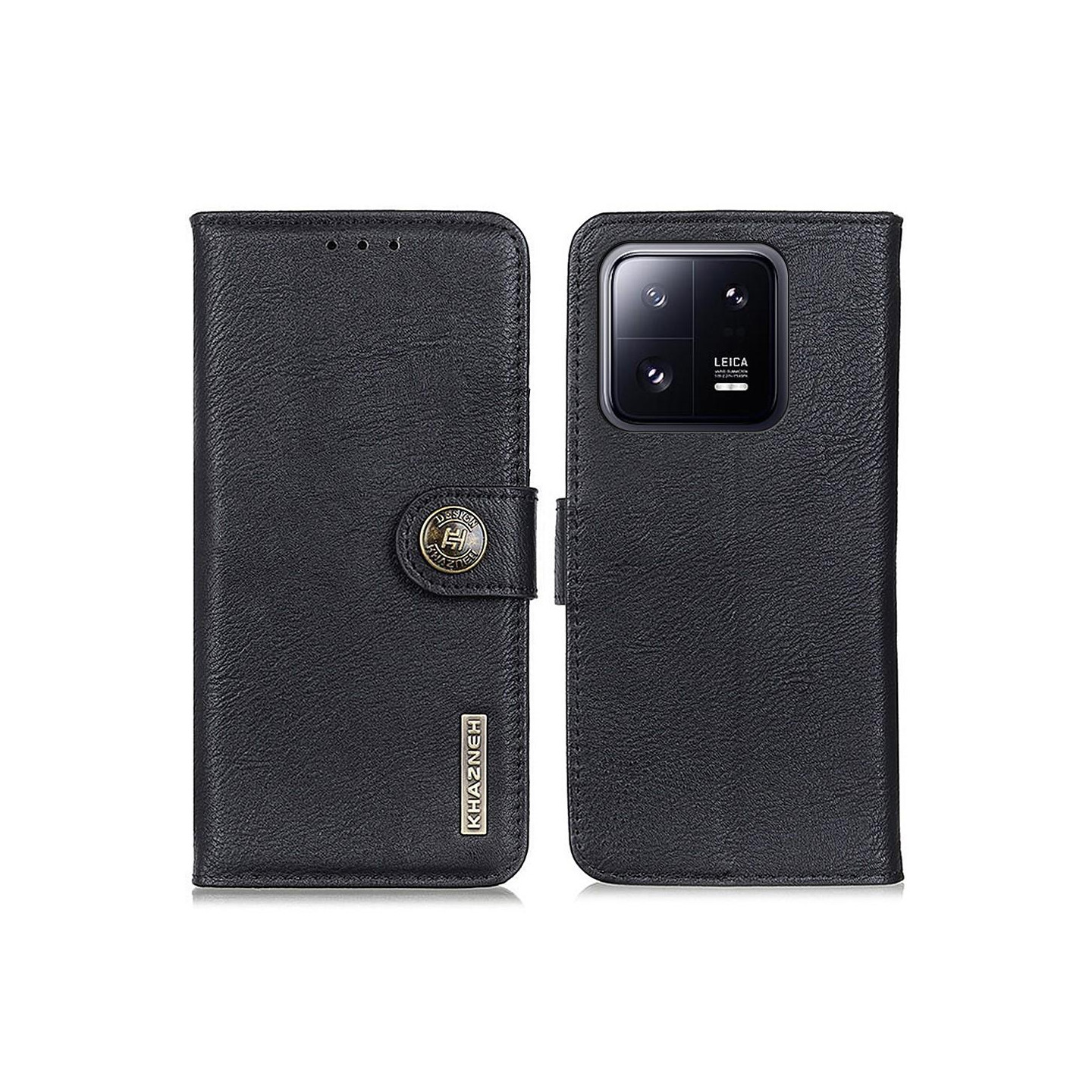 KHAZNEH Xiaomi 13 Pro 5G Lommebok - deksel - Svart