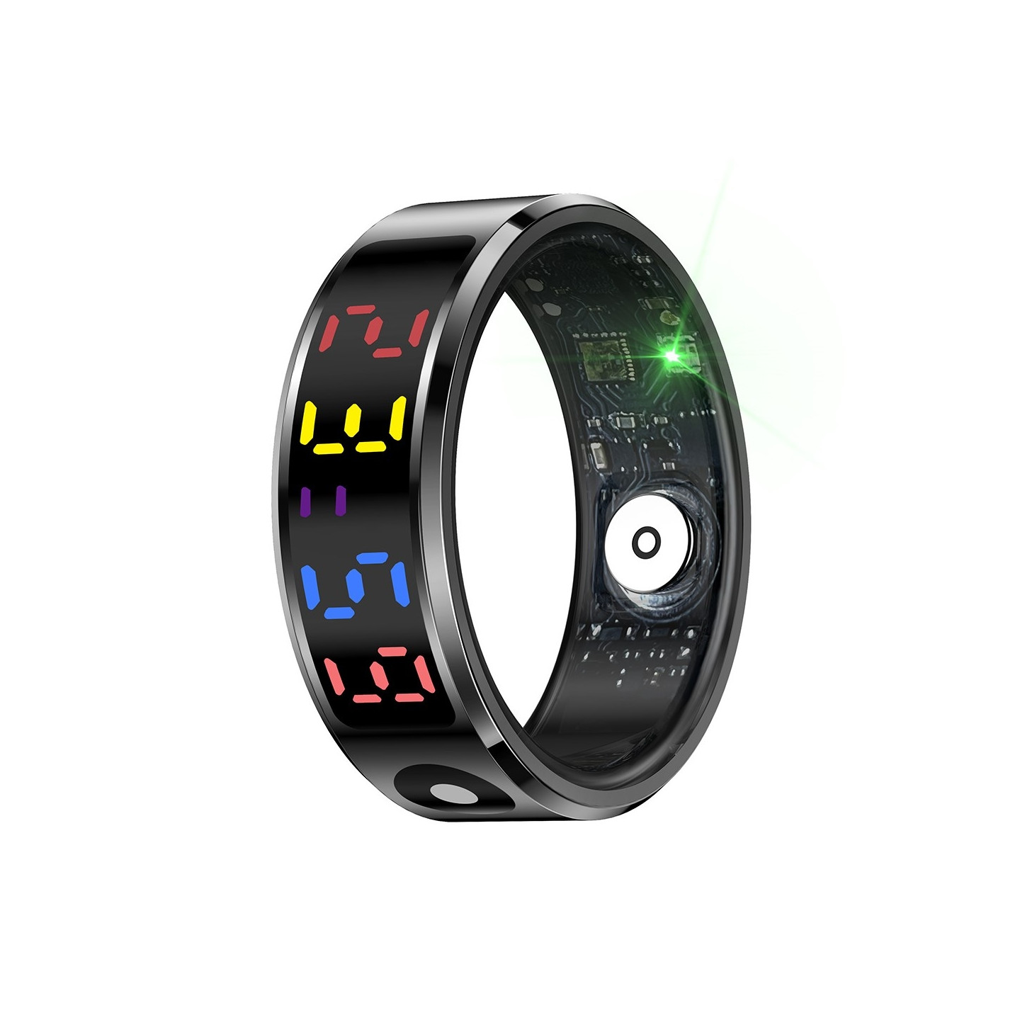 Waterproof Smart Ring Sleep Tracker Blood Oxygen Heart Rate Monitor Charging Case - Size 12